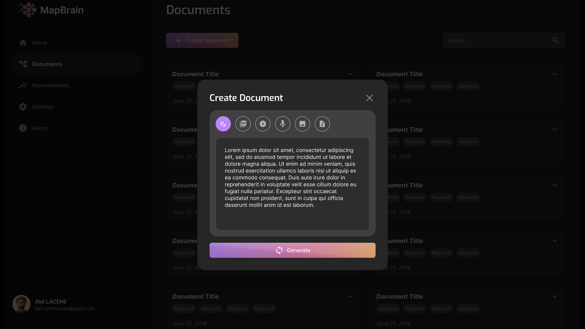 Demo create document